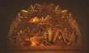 Holz Schwibbogen mit LED Beleuchtung - 45 x 28 cm - Fenster Produktbild-Vorschau 2