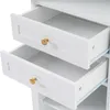 Okwish hoge badkamerkast met glazen deuren en twee kastjes, Productafbeelding-voorbeeld 5