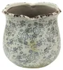 Fioriera Clayre & Eef Ø 17x16 cm in Vetroceramica Anteprima dell’immagine prodotto 1