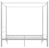 vidaXL Himmelbett Weiß Metall 160x200 cm Produktbild-Vorschau 2