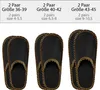 ONVAYA® ABS Gästepantoffel | Home schwarz-gold | 6er Set | Produktbild-Vorschau 3