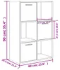 vidaXL Úložná skříň betonová šedá 60x29,5x90 cm odvozený Náhled obrázku produktu 8