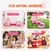 SucceBuy 3-in-1-Spielzelt für Kinder mit Tunnel für Mädchen Produktbild-Vorschau 6