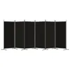 vidaXL schermo pieghevole 6 pezzi nero 520x180 cm tessuto Anteprima dell’immagine prodotto 4