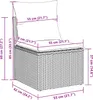Möbel Balkonmöbel Gartenmöbel-Set - Schwarz - CLORIS Produktbild-Vorschau 7