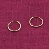 trendor 15171 Damen-Ohrringe Gold 585 / 14K Creolen Breite 1,3 mm Ø 15 mm 3 Produktbild-Vorschau