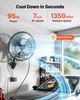 VEVOR 95 W priemyselný nástenný ventilátor 56 cm, 7 m/s, Náhľad obrázku produktu 2