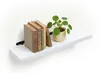 Relaxdays Wandregal, HxBxT: 4 x 100 x 23 cm, Holzoptik & Produktbild-Vorschau 1