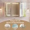 Armoire de salle de bains avec miroir - 100 x 60 cm - 3 Voir les images du produit 6