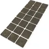 Adsamm® | 21 x selbstklebende Filzgleiter / Braun / 30x30 Produktbild-Vorschau 1