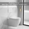 Wand-WC Set Rivo Tiefspüler ohne Spülrand kurz weiß Produktbild-Vorschau 5
