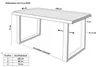 Esstisch Baumkante Holz-Optik Wildeiche 140 x 80 U-Gestell Produktbild-Vorschau 7