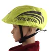 2x Wasserdichter Fahrrad Helmüberzieher Neon Gelb – Produktbild-Vorschau 3