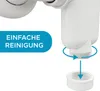 Aqua Bagno Raumsparsiphon für Badmöbel doppelter Ablauf - Produktbild-Vorschau 3