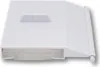 A white plastic skimmer weir flap for a swimming pool skimmer, shown from a slightly elevated side angle. Produktbild-Vorschau