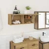 vidaXL Armadio a muro per bagno Artisan oak 80x25x30 cm Anteprima dell’immagine prodotto 2