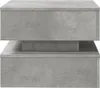 vidaXL Couchtisch mit LED-Leuchten Betongrau 50x50x40 cm Produktbild-Vorschau 7
