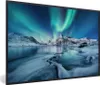 MuchoWow® MuchoWow® Gerahmtes Poster Nordlichter - Schnee - Produktbild-Vorschau 1