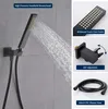 Sprchový systém černý skrytý sprchový set dešťová sprcha s Náhled obrázku produktu 5