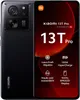 A marketing image of a black Xiaomi 13T Pro smartphone, showing its rear camera array and screen with feature highlights. Podgląd zdjęcia produktu