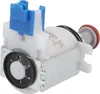 A close-up studio shot of a white and blue solenoid valve. Produktbild-Vorschau