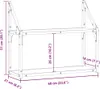 vidaXL Wandregal Wandhalterung Artisan-Eiche 60 x 21 x 51 Produktbild-Vorschau 8
