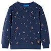 vidaXL Kinder-Sweatshirt Marineblau Melange 104 Produktbild-Vorschau 7