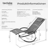 Sonnenliege Paulina ergonomisch, faltbar, 150 kg - grau Produktbild-Vorschau 5