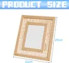 Boho Decor Foto Rahmen Wicker Rattan Collage Bild Rahmen Produktbild-Vorschau 5
