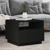 2025 Moderne Couchtisch mit LED-Leuchten Schwarz 50x49x40 Produktbild-Vorschau 1