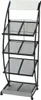 Zeitschriftenständer 47 x 40 x 134 cm Schwarz und Weiß A4 , Produktbild-Vorschau 1