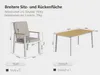 MEXO Gartenlounge-Set Aluminium Garten Essgruppe für 6 Produktbild-Vorschau 2