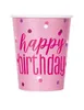 60. Geburtstag Partyset Einweggeschirr rosa pink 48 tlg. Produktbild-Vorschau 3