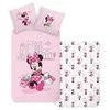 A pink bedding set featuring Minnie Mouse. Produktbild-Vorschau