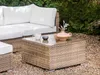 BELIANI Lounge Set Naturfarben Polyrattan und Aluminium Produktbild-Vorschau 5