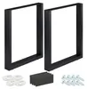 Relaxdays Tischkufen 2er Set, BxH: 60x72 cm, Metall Produktbild-Vorschau 10