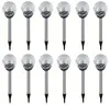 12x Edelstahl LED Solar Gartenleuchte Kugel mit Produktbild-Vorschau 1