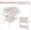 COSTWAY 5 in 1 Wickelkommode, Wickeltisch, Wickelstation Produktbild-Vorschau 3