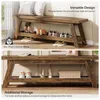 Banc de 140 cm avec espace de rangement pour chaussures, Voir les images du produit 8
