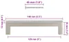 vidaXL Möbelgriffe 10 Stk. Silbern 128 mm Edelstahl Produktbild-Vorschau 8