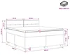 vidaXL Lit boxspring avec matelas gris clair 180 x 200 cm Voir les images du produit 8