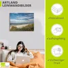 ARTland Leinwandbild Urlaubsfeeling Strand Größe: 80x60 cm Produktbild-Vorschau 2