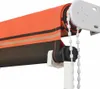 vidaXL Einziehbare Markise 100×150 cm Orange und Braun Produktbild-Vorschau 5