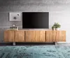 DELIFE Lowboard Live-Edge 220 cm Akazie Natur massiv 6 Produktbild-Vorschau 2
