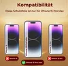 1x 9H Panzerglas für iPhone 15 Pro Max HD KLAR echtes Produktbild-Vorschau 2