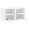 vidaXL Szafka wisząca pod TV biała 60x30x30 cm materiał Podgląd zdjęcia produktu 10