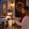 Weihnachts-Schneemann Solar-Klemmleuchte, warmes Licht, Produktbild-Vorschau 8