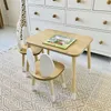 Montessori Tisch und Stuhl Set aus Holz für Kinder – Produktbild-Vorschau 3
