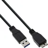 InLine® USB 3.2 Gen.1 kábel, A na Micro B, čierny, 0,5 m Náhľad obrázku produktu 1