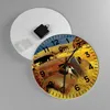 Wanduhr - Rund - Glasuhr - Bauernhof altes Auto aufgegeben Produktbild-Vorschau 2